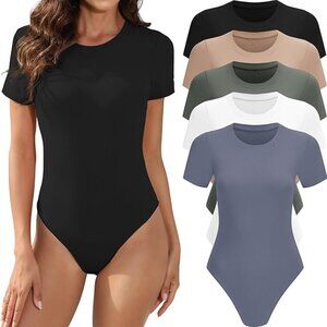 Short sleeve bodysuit - 5 pack